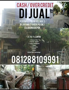 RUMAH Cilodong DI JUAL/OVER CREDIT 350jt (nego)