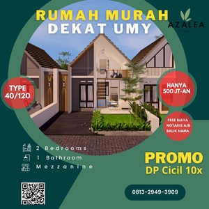 rumah dijual akses lebar dekat umy samping smk muhammadiyah bantul