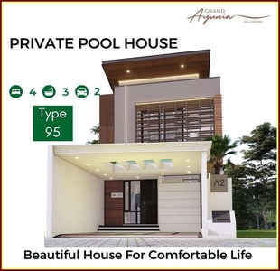 Rumah Include Private Pool 10 Menit ke UGM Cantik