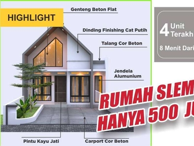 Rumah Murah Free Mezzanine di Gamping Jogja Dalam Cluster