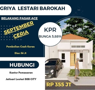 Rumah pesan bangun belakang pasar AC mijen DP 0 %