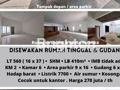 RUMAH PLUS GUDANG DI RENON