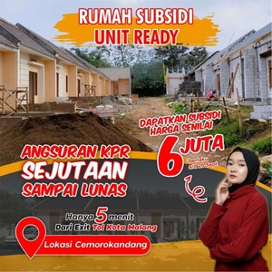 Rumah Subsidi Unit Ready Sudah Banyak Bangunan