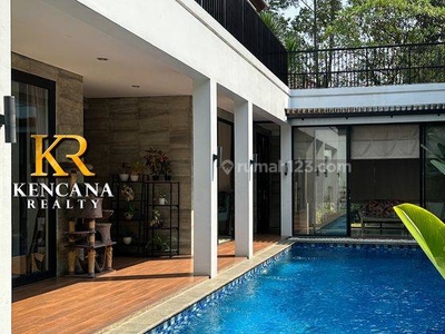 Rumah Tropical Kemang Mewah Arsitek HADI PRANA dalam Townhouse