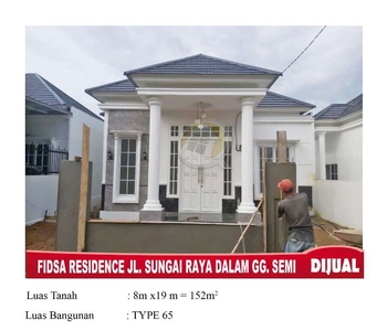 Rumah Type 65 Gg semi Serdam