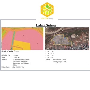 Sewa Lahan Sutoyo area Halim Perdana Kusuma