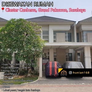 SEWA Rumah Perumahan Grand Pakuwon Canberra Surabaya Tengah Pusat Kota