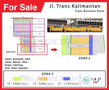 Tanah Kavling (Gudang) Zona E Transs Bussiness Point