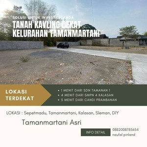 Tanah kavling harga terjangkau dekat dengan Kelurahan Tamanmartani.