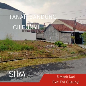 Tanah Kost Cileunyi 5 Menit Exit Tol Pubaleunyi SHM