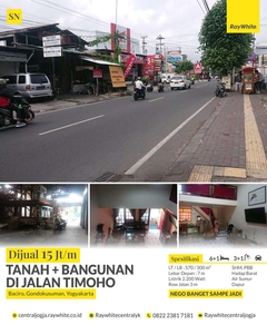 Tanah Lokasi Strategis, Jl. TImoho, Gondokusuman, Untuk Usaha