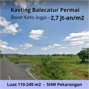 Tanah Murah Jogja, 8 Menit Kampus Umy, View Sawah