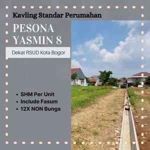 Tanah Siap Bangun Dekat RSUD Bogor Luas 90m2.