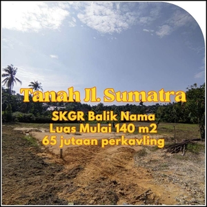 Tanah Termurah Pekanbaru, 65 Jutaan, Luasan 145 m2, Akses Semenisasi