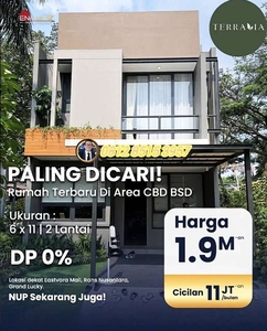 Terravia cluster ADORA 1,9man di bsd city by sinarmasland unit langka!