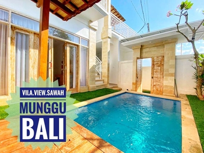 Villa dijual Furnished Pemandangan Sawah Munggu Cepaka Tabanan Bali