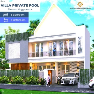 Villa Jogja Dengan Kolam Renang Pribadi Dalam Cluster Premium