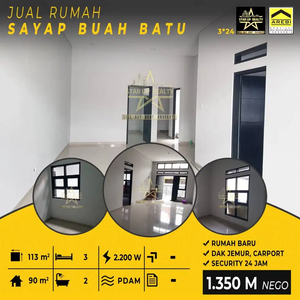 1,35 M nego Jual cepat Rumah Baru sayap Buah Batu dkt Griya Buah batu