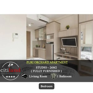 Apartemen Puri Orchard Dijual Fully Furnished - STUDIO 26m2 - Under