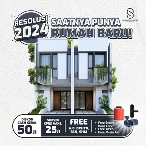 BARU !! RUMAH DEPOK DEKAT STASIUN 1KM -TOWNHOUSE SELASARDEPOK KOTA