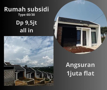 Di jual rumah subsidi ada yang siap huni, angsuran 1juta flat