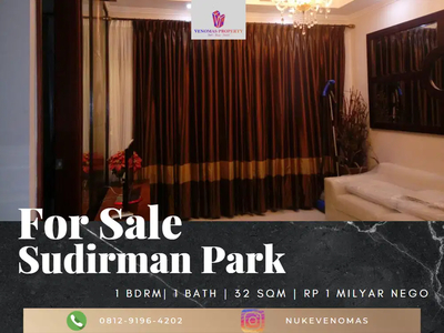 Dijual Apartemen Sudirman Park 1BR Furnished High Floor View City