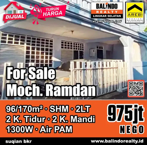 Dijual Cepat Rumah di sayap Moch Ramdan BKR