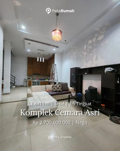 Dijual Cepat Rumah Mewah Komplek Cemara Asri Jalan Cherry Siap Huni