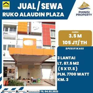 DIJUAL RUKO DI PLAZA ALAUDDIN COCOK UNTUK BUKA USAHA