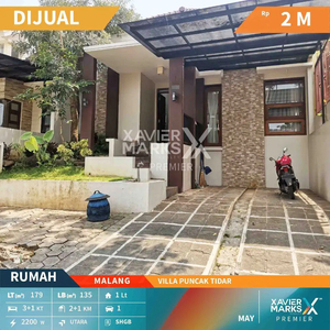 Dijual Rumah Villa Puncak Tidar Malang Minimalis Super Cantik