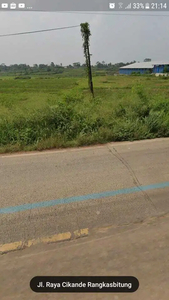 Dijual Tanah Sawah Dipinggir Jalan Raya Cikande Rangkasbitung Banten