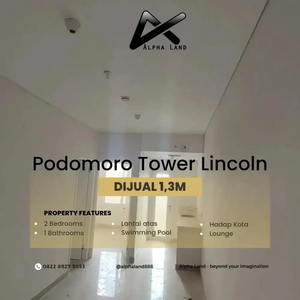 Dijual Unit Apartemen Luxury Podomoro Lincoln Medan Type 2 Bedroom
