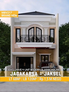 Mb217.Rumah Modern Clasic Exclusive Dkt tol Brigif di Timbul Jagakarsa