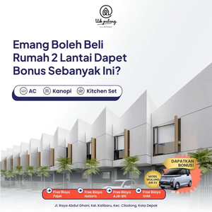 Rumah 2 Lantai Dijual Banyak Bonusnya Dengan Harga 500 Jutaan