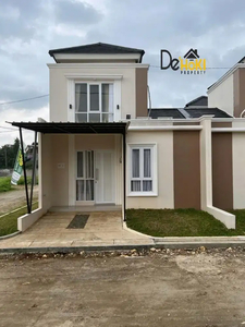 Rumah 2 Lantai Minimalis Di Depok Free AC atau Canopy Carport