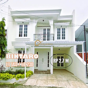 Rumah Bangunan Baru area Bintaro sek 3 dekat statiun Krl