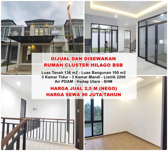 Rumah baru gress disewakan di bsb city