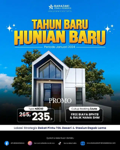 Rumah Cantik Tanpa Bi Checking Hanya 200jutaan Dekat Stasiun Depok