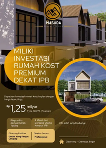 RUMAH KOST PREMIUM 4 MENIT KAMPUS IPB-INVESTASI TERBAIK