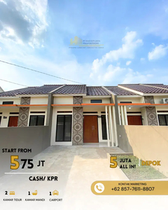 Rumah KPR/Cash di dalam Perumahan Siap Huni