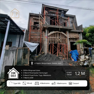 Rumah Progres Siap Huni Mangku Jalan Aspal di Ngipik Banguntapan Yogya