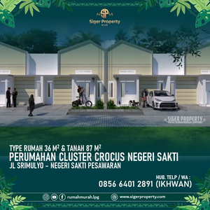 Rumah Subsidi Dekat Kemiling Kota Bandar Lampung