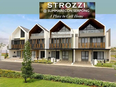 Strozzi summarecon serpong 3lantai mewah & elegant harga termurah !!