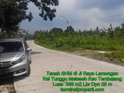 #Tanah 160 m2 LD 14 m di Jl lamongan Kel Tunggu Meteseh Kec Tembalan