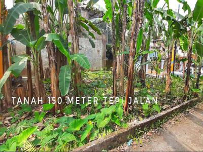 Dijual tanah pinggir jalan ramai buat jualan nyaman buat hunian