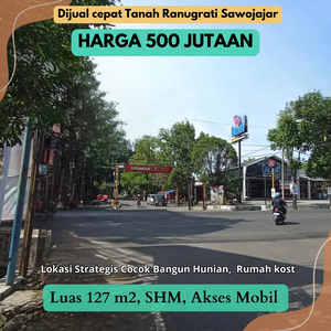 9Menit Ke Pusat Kota Malang Tanah Komersil Sawojajar legalitas SHM