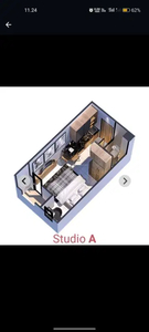 Di jual cepat apartemen type studio full furnish