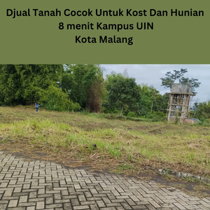 Dijual Tanah Jalan Lebar Cocok Untuk Kost Premium Dekat Kampus UB