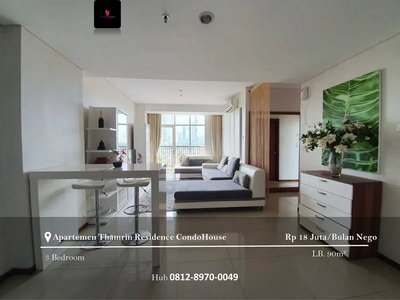 Disewakan Apartement Thamrin Residence Condo House 3BR Furnished