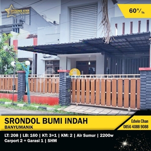 Disewakan Rumah Lokasi Strategis di Srondol Bumi Indah (SBI), Banyumanik, Tembalang, Semarang Rp60 Juta/tahun | Pinhome